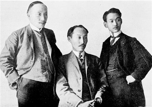 ▲ 헤이그 밀사. 이준(왼쪽), 이상설(가운데), 이위종(오른쪽).