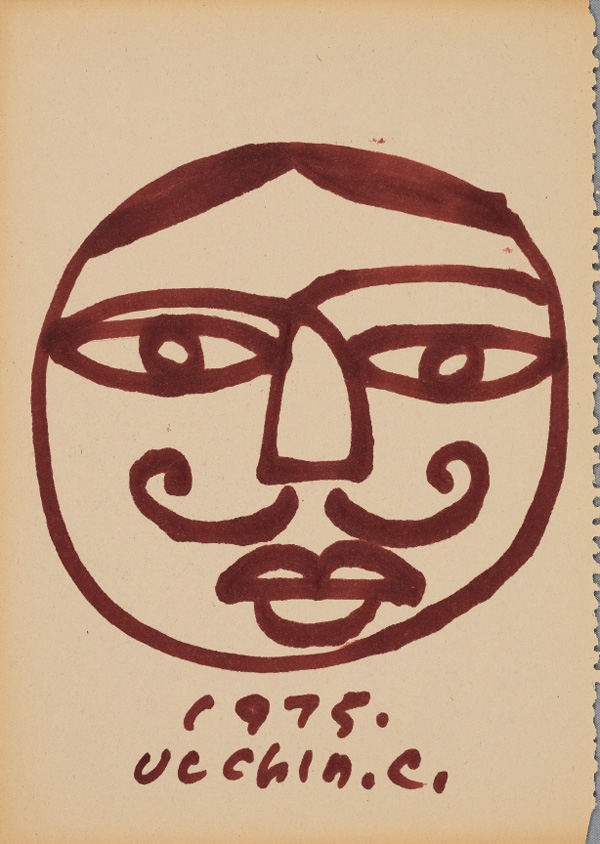▲ 장욱진, 무제, 18.6x26.5cm, 종이에 매직마커, 1975
