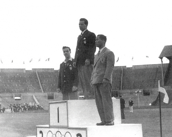 [사진설명]1948년 런던올림픽 역도_김성집 선수